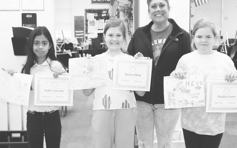 Forsan ISD winners of the PBUWCD Calendar art contest.