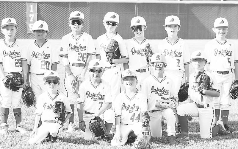 The 8U Buffaloes (above) finished the district tournament 2-2 and placed third.