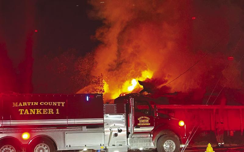 Firefighters and first responders worked the scene of a house fire on East Saint Anna in Stanton
