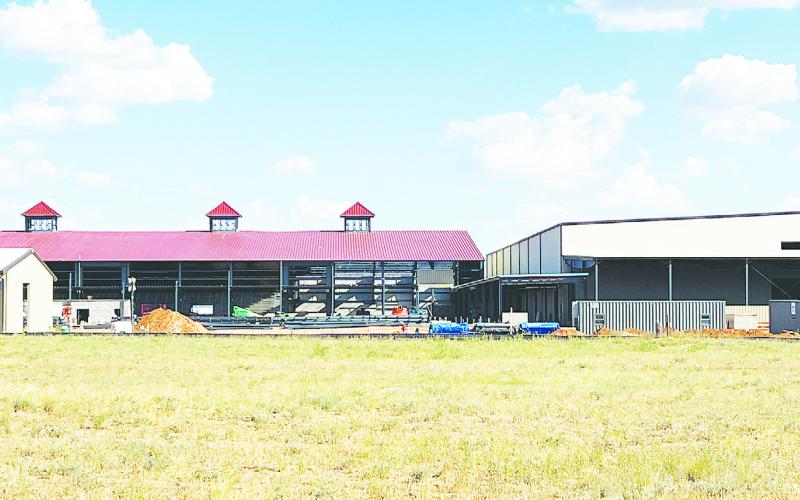 Progress continues to be made at the county’s construction site. The event centers, maintenance building, community center, and new water tower inch forward to completion daily.