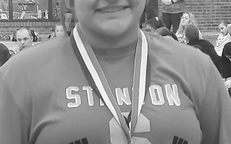 Stanton’s Marisela Lozano placed fourth at the girls’ regional powerlifting meet with a total lift of 880 lbs.