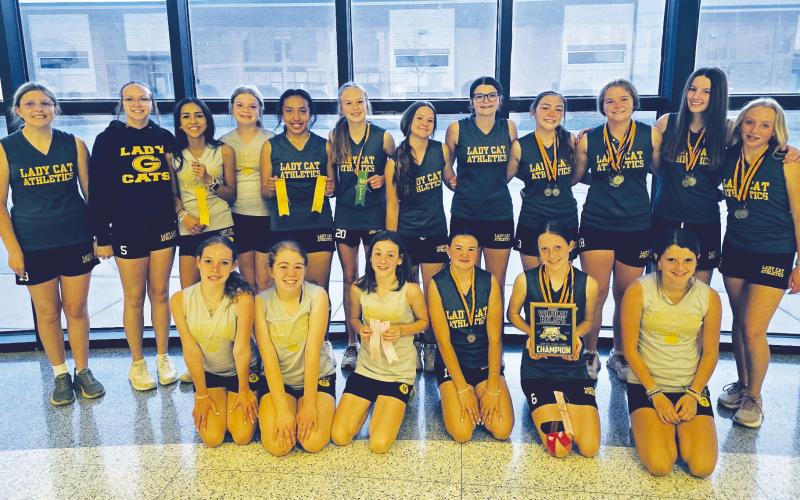 Grady Junior High girls claim Wildcat Relays title