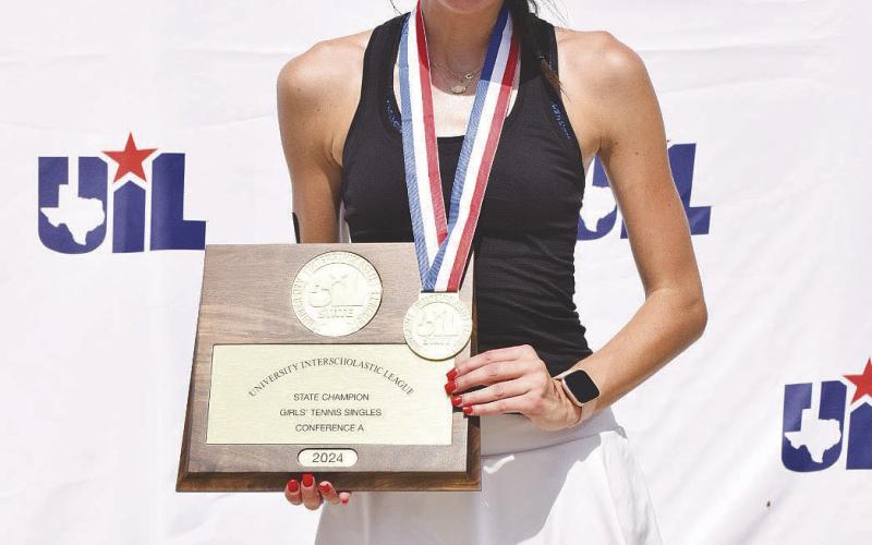 Griffin wins gold at 1A state tennis meet
