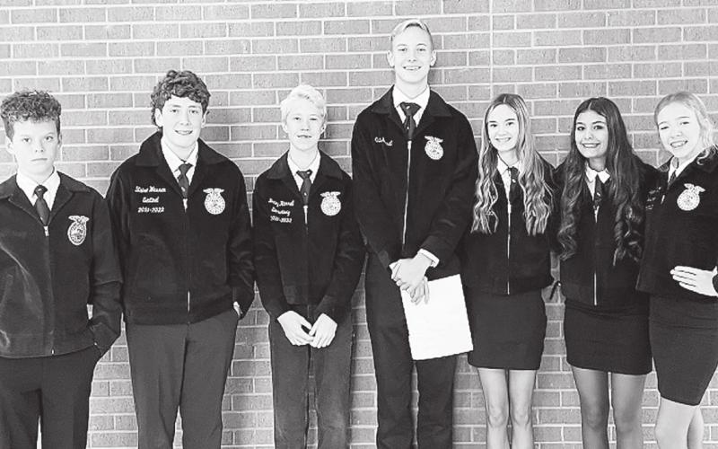 Area FFA Teams Exhibit FFA Leadership Skills at Area Competition
