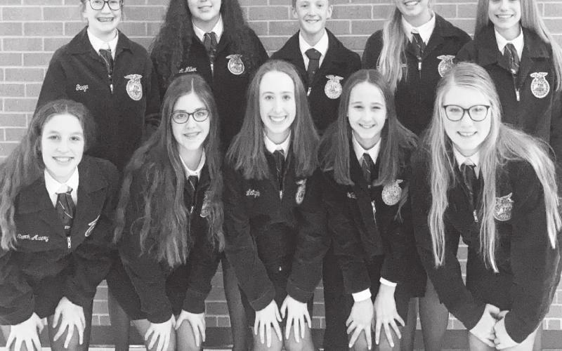 Area FFA Teams Exhibit FFA Leadership Skills at Area Competition