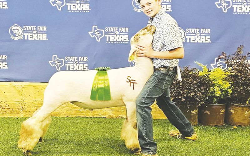 Logan Alberts had a good start to the major stock showing season with a 4th Place lamb at the State Fair of Texas earlier this month.