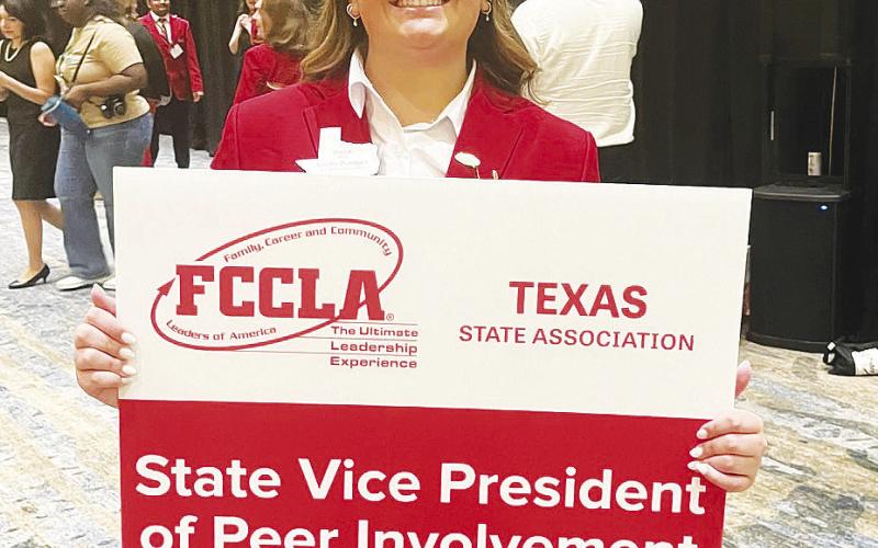 Landry Dieringer was elected to serve as the Texas FCCLA State Vice President of Peer Involvement