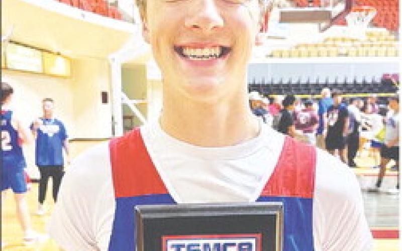 Garden City graduate Texas Brinkley wrapped up his high school basketball career with a spectacular performance at the Texas Six-Man Coaches Association All-Star basketball game last week. Brinkley was named the Most Valuable Offensive Player.