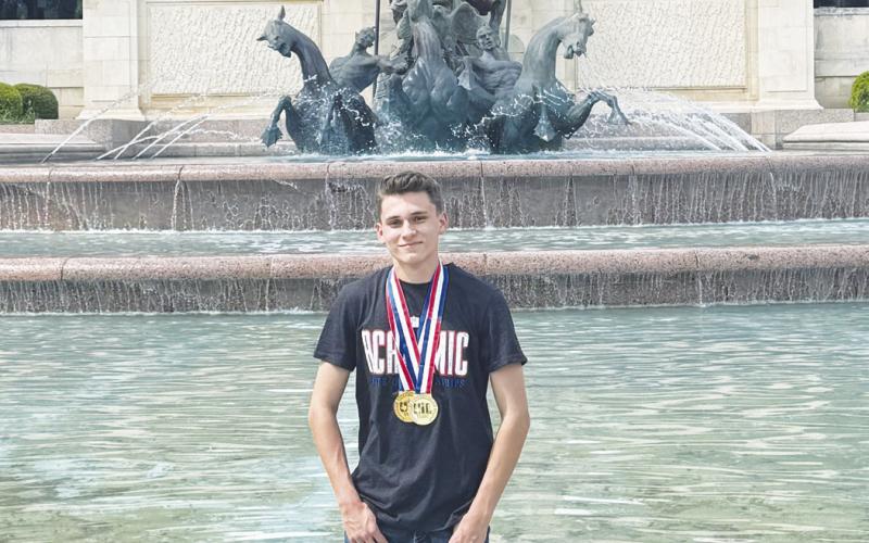 RIGHT: A future Bob Woodward in the making? Grady’s Buck Woodward brought home first place in the UIL Class 1A Ready Writing competition for the second year in a row. He also earned first place in the Class 1A Editorial Writing competition.
