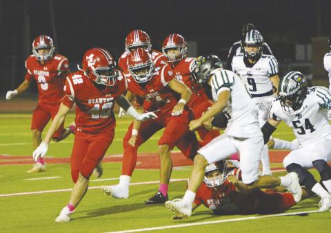 Stanton stayed unbeaten in District 4-3A Division II play with a hard-fought wins over Grape Creek and Merkel. The Buffaloes improved to 5-2, 2-0 in district. Stanton next travels to face rival Coahoma on Nov. 1.