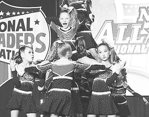 Stanton’s Kimber Doshier competed with her Alpha Cheer and Dance Team at the NCA All-Star National Championships in Dallas in February.