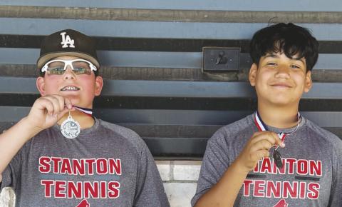 7th grade Boys Doubles - Fermin Camacho &amp; Noah Hinojosa 2nd place