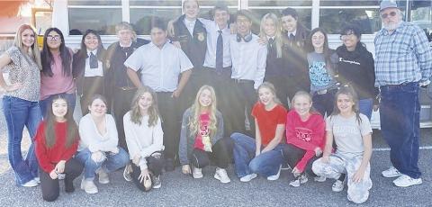 Pictured are: Standing L-R: K’Lynn Garcia, Zaelyn Mendez, Mia Najera, Truman Stack, David Rodriquez, Dalton Saunders, Knight Durham, Cyle Taylor, Delaney Saunders, Briley Harrell, Rylan O’Donnell, Ariana Rodriguez, Mr. Disselhorst; Kneeling L-R: Alyssa Oviedo, Katherine Burns, Audrey Marler, Ashlynn Peugh, KK Peugh, Reagan Dennis, Aislynne Mendoza