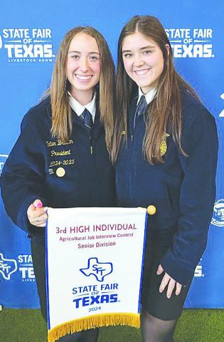 On October 10th, Lacy Seidenberger participated in the State Fair Public Speaking contest
