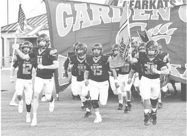 Garden City takes the field last week against the Westbrook Wildcats. by Janie Fryar
