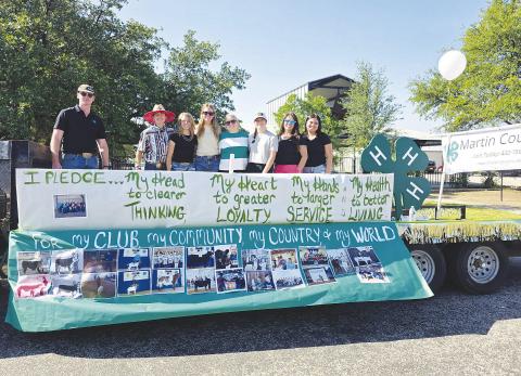 Martin County 4-H members ride a float during the Old Settler’s Reunion parade in July. The organization is inviting families to learn more about 4-H during its Fall Kickoff enrollment event Sept. 13.