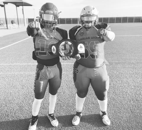 Stanton Buffaloes Jayden Hinojosa and Tagen Salgado played in the Allstar Classic tournament in Lubbock this past weekend representing the 13U Permian Basin. They led their team to a 4-0 record to win the championship.