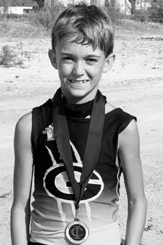 Hagan O'Donnell blew away the competition in Mertzon to win his first varsity race.