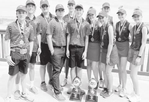Bearkats, Woods, Welch win gold at district golf meet