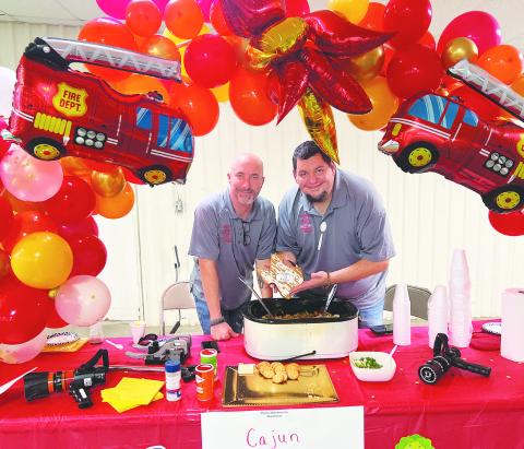 Jake Reid and Edward Alberts represented the Martin County Volunteer Firemen at the 35th Annual Great Texas Soup Cook-Off and won “First Place Soup” by public vote, and “Co-Best Decorated Table” with their Creole Cabbage and Sausage Soup.