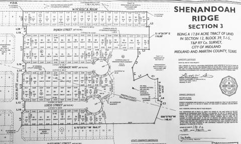 Martin County is about to get another 50+ homes added to the tax roll. Commissioner’s recently approved Section 3 for Shenandoah Ridge which is 3 miles north of Loop 250 on Hwy 349. The dark black line is an approximated Stanton ISD school boundary. Betenbough Homes, Texas Hawkize Property Management LLC, and Troy Martin could not be reached or did not return phone calls.