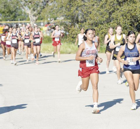 Cross country teams from Stanton, Grady, and Garden City were in action last Saturday at the Tall City Invitational in Midland. See stories on pages six and eight.