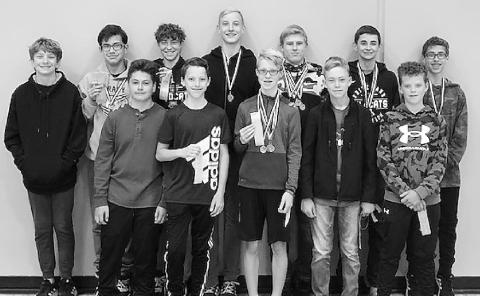 Grady Junior High boys track and field team