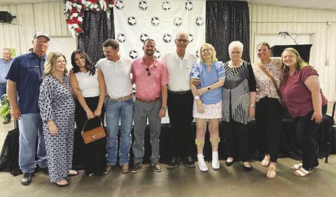 Danny Fryay and the Fryar Family celebrated him receiving Lifetime Achievement Award at the annual Chamber Banquet.