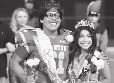 The 2021 Homecoming Queen Analiese Gonzalez and King Felipe Escamilla were crowned Friday night during haltime.