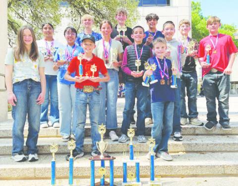 The Garden City JH TMSCA team competed in San Antonio at their state meet on March 29 and were 2nd Place Sweepstakes Champions!