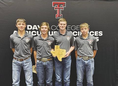 Glasscock County FFA members competed at the State FFA Contests in Lubbock last weekend. The teams were Cotton, Food Science, Entomology, and Plant ID. Cotton (pictured) - Sterling, Kelton, Grady, Caleb S. - 5th in the state! (Out of 153 teams) Food Science - Ella, Landry B., Melanie G., Joslyn - 34th in the state, 2nd in Area 2 Entomology - Sydnee, Emily, Sophie - 33rd in the state, 2nd in Area 2 Plant ID - Katelyn E., Clayton, Wyatt, Kannon, Riley H. - 35th in State, 3rd in Area 2
