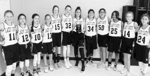 Lady Cats claim third place plaque