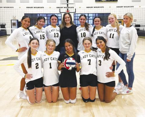 History was made this week when the Grady Lady Cats won their first game in the new programs history with a straight set win over Loraine
