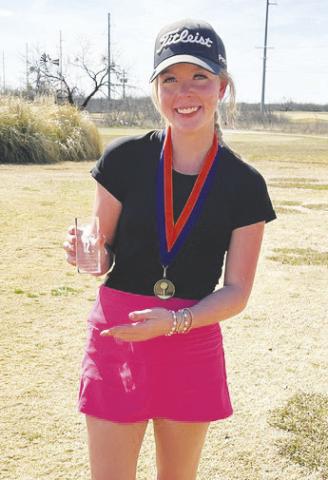 Garden City golfer Rylee Wood Competed in the Class 6A San Angelo Central Golf Tournament last weekend. It was a 2-day Tournament. She shot 79 on Friday and 88 on Saturday to Win the Tournament.