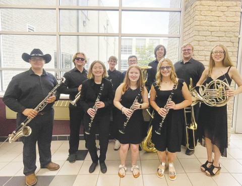 Stanton High School Band members had a great time at the State Solo and Ensemble Contest in Austin last week. The Brass Ensemble received a First Division rating and trumpet soloist Thayne Gernentz received a Second Division rating. Also competing in Austin was a Clarinet Quartet.