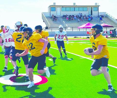 The Grady Wildcats preseason scrimmage action at Klondike photo by Grady Athletics