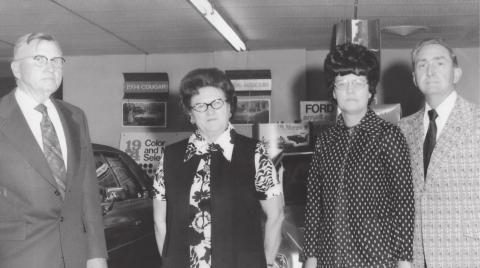 Above - White, Margie and Jack Ireton - photo taken in 1974 at White Motor 25th anniversary.