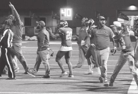 Stanton’s sidelines erupted after beating Coahoma in district play. Stanton has two games remaining in district and needs just one more win to secure a playoff birth.
