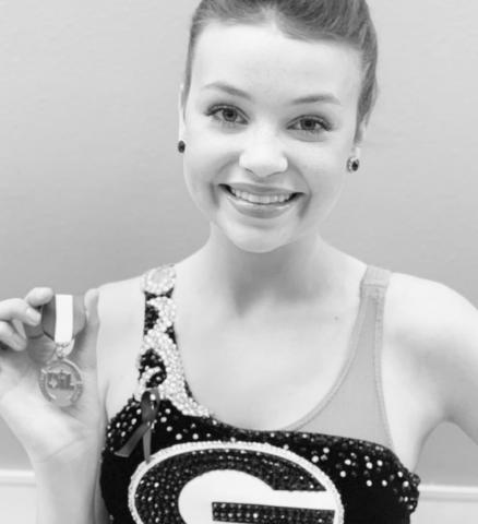 Grady High School twirler Briley Harrell