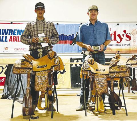 Header Jeff Echols and Heeler Ryan O’Donnell earned the 1st Place Saddles at the Original Team Roping Association Finals last week with a time of 30.69.
