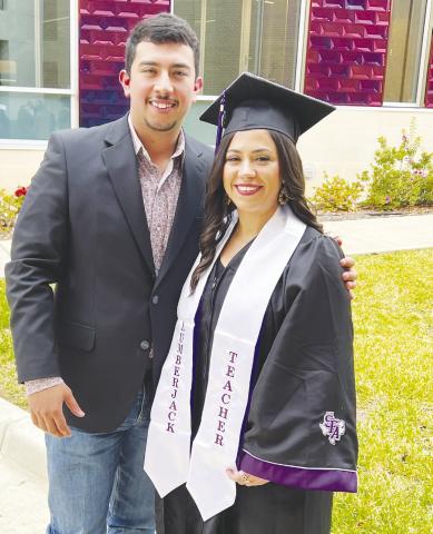 Stanton ISD teacher Gaby Hernandez, right, and her younger brother survived the July 11 fire that destroyed Hernandez's first home in Midland. Her brother was burned while trying to fight the fire before being rescued by a passerby.