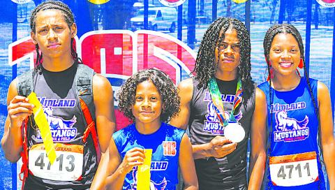 Pictured are Stanton ISD students Tremaine Smith (14U), Josiah Smith (10U), Leonard Smith (12U), and Laniyah Smith (18U)