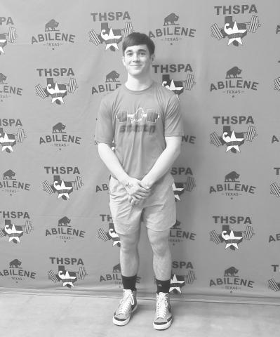 Stanton senior Tyler Waggoner competed at the 3A boys state powerlifting meet last Saturday. He finished in 13th place with a total of 1225 lbs.