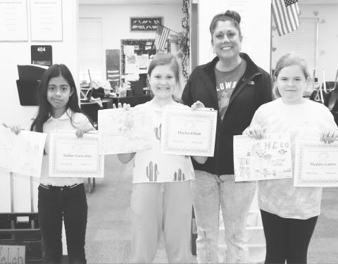Forsan ISD winners of the PBUWCD Calendar art contest.