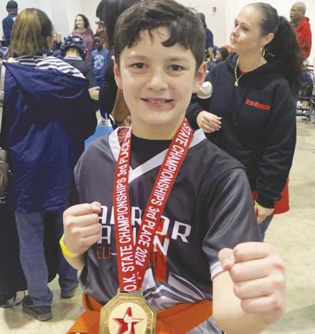 Stanton boy earns third at state karate tournament