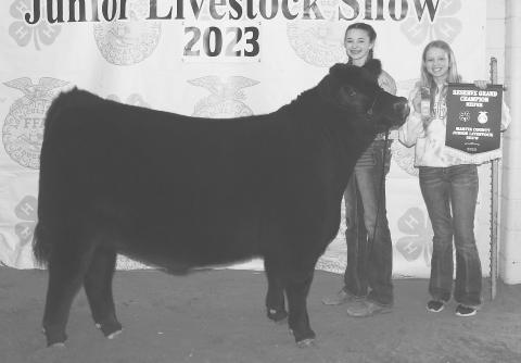 Brynlee Madison had a good day at the Martin County Junior Livestock Show last month earning Reserve Grand Champion Heifer. Madison also competed in the Fort Worth Stock Show last week and did great finishing third in her Class.