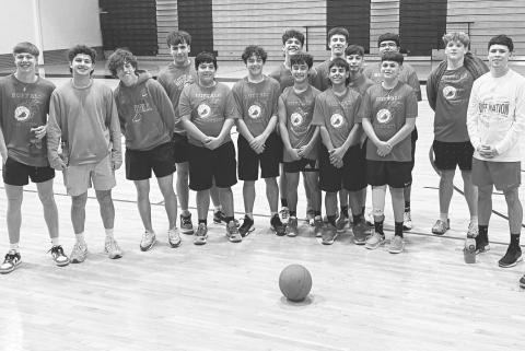 Pictured above are a few 8th grades representing Stanton in the Big Spring YMCA League. Zayden Trevino, Zachariah Trevino, Vayden Pastrana, Jayden Hinojosa, Brian Dominguez, Mikel Sanchez, Isaiah Garcia, Braydn Garcia, Tagen Salgado, Corbin McCain. Coached by Seniors Adam Booth, Aiden Galaviz, Ryan Andler, Cody Hancock, and Junior Jahir Galindo.