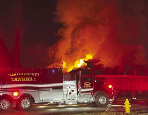 Firefighters and first responders worked the scene of a house fire on East Saint Anna in Stanton