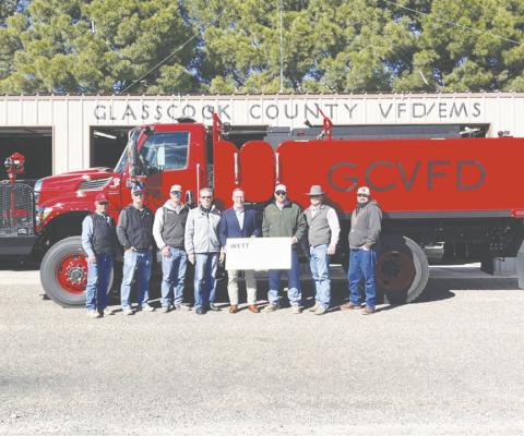 Wind energy provider makes contribution toward new fire truck