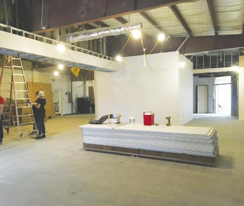 Construction continues inside the Martin County Historical Museum. The gutted building is now beginning to have new walls built that will accommodate the new displays of the museum’s original artifacts. What an exciting time to watch as the local historical museum continues to grow and improve. photo by Shannon Black